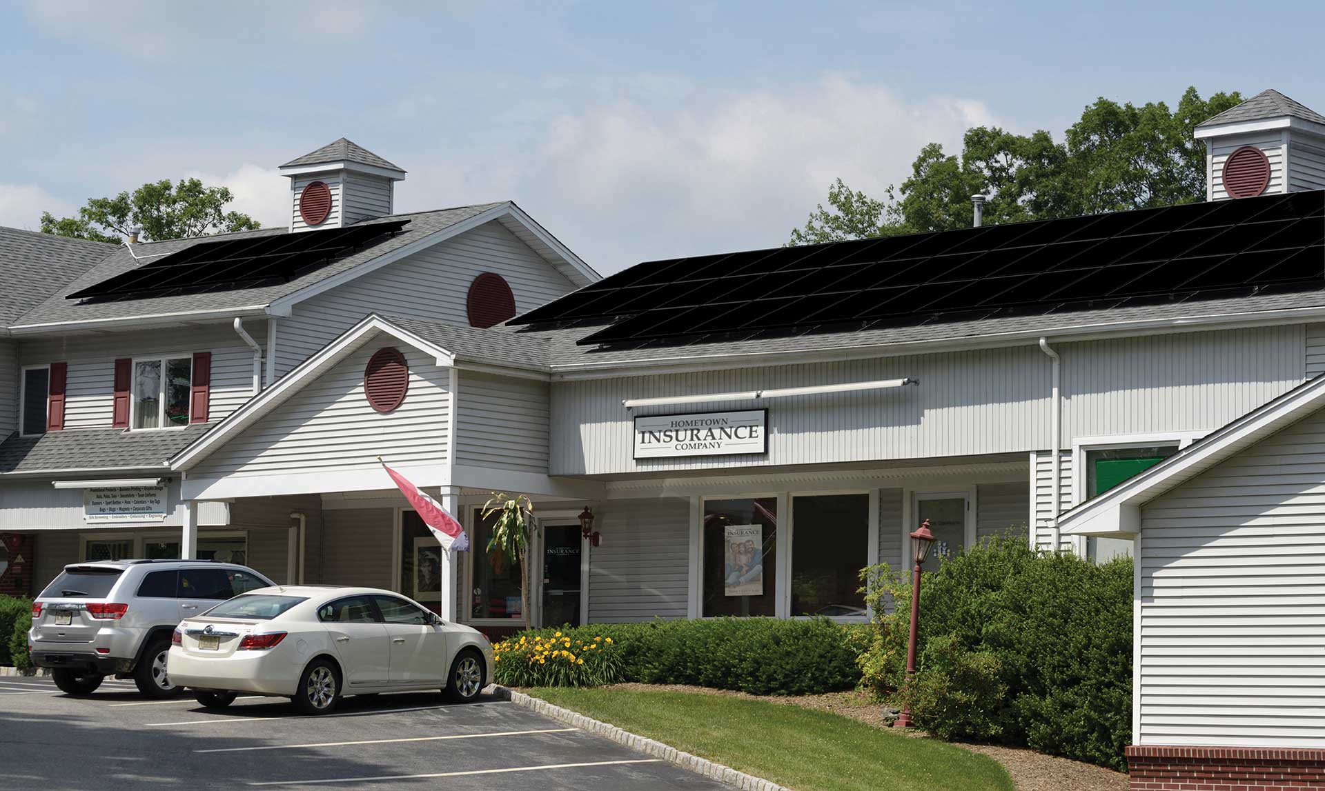 Solar Panels on a Business or Commercial Building